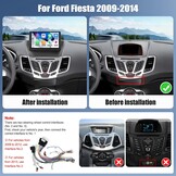 Android 13 Dubbel-DIN Radio 9-inch Scherm met CarPlay voor Ford Fiesta (2009-2014)