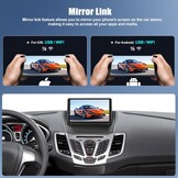 2-DIN Android 13 Autoradio 9" CarPlay Ford Fiesta (2009-2014) | 47% Korting