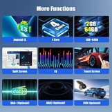 Android 13 Dubbel-DIN Radio 9-inch Scherm met CarPlay voor Ford Fiesta (2009-2014)