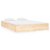 vidaXL Bedframe massief hout 140x190 cm