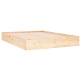 vidaXL Bedframe massief hout 140x190 cm