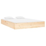 vidaXL Bedframe massief hout 140x190 cm