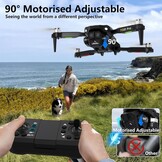 Toladrone TD12PRO Mini Drone met Camera voor Beginners, Opvouwbaar, Borstelloze Motor, Optische Flow Positionering