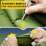 Myxslop Dubbele slaapmat, ultralicht, campingmat, luchtmatras, slaapmat, klein verpakkingsformaat met voetpomp voor buiten