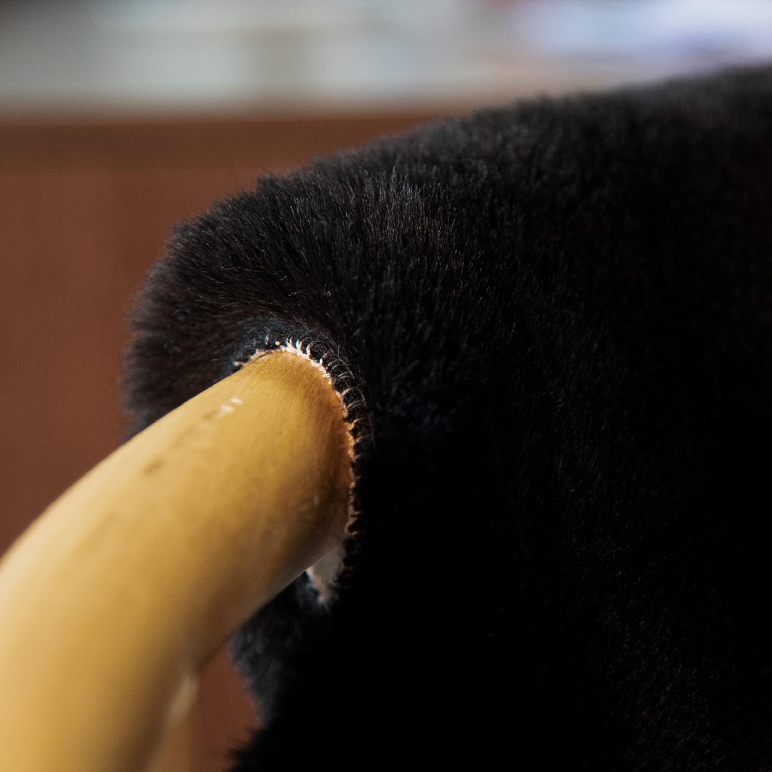 ORINOVA Luxe Pluche Vloerkleed in Konijnenbontlook Zwart 120x180cm