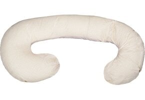 Voedingskussen Zwangerschapskussen 240cm - Crème Ruitjes - 34% Korting!