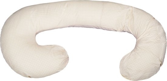 Voedingskussen 240cm Katoen Crème Ruitjes - 40% Korting!