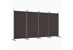 vidaXL Kamerscherm 4-Panel Bruin - 57% Korting!