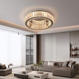 Vinilky Kristallen Plafondlamp 15 inch Dimbare LED Plafondverlichting met Afstandsbediening