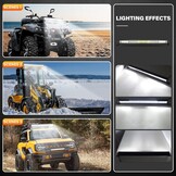 Willpower 24 Inch 216W Led Lichtbalk + Magnetische Beugel + Kabelboom 12V 24V Led-verlichting Bar Mistlamp IP67 Led Light Bar Voor Vrachtwagen Tractor Auto Boot Offroad 4x4