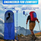 Camping Slaapzak - 3 Seizoen Warm & Koel Weer - Lichtgewicht Gemakkelijk te gebruiken met Compressie Zakken voor Volwassenen Kinderen Outdoor Reizen