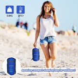 Camping Slaapzak - 3 Seizoen Warm & Koel Weer - Lichtgewicht Gemakkelijk te gebruiken met Compressie Zakken voor Volwassenen Kinderen Outdoor Reizen
