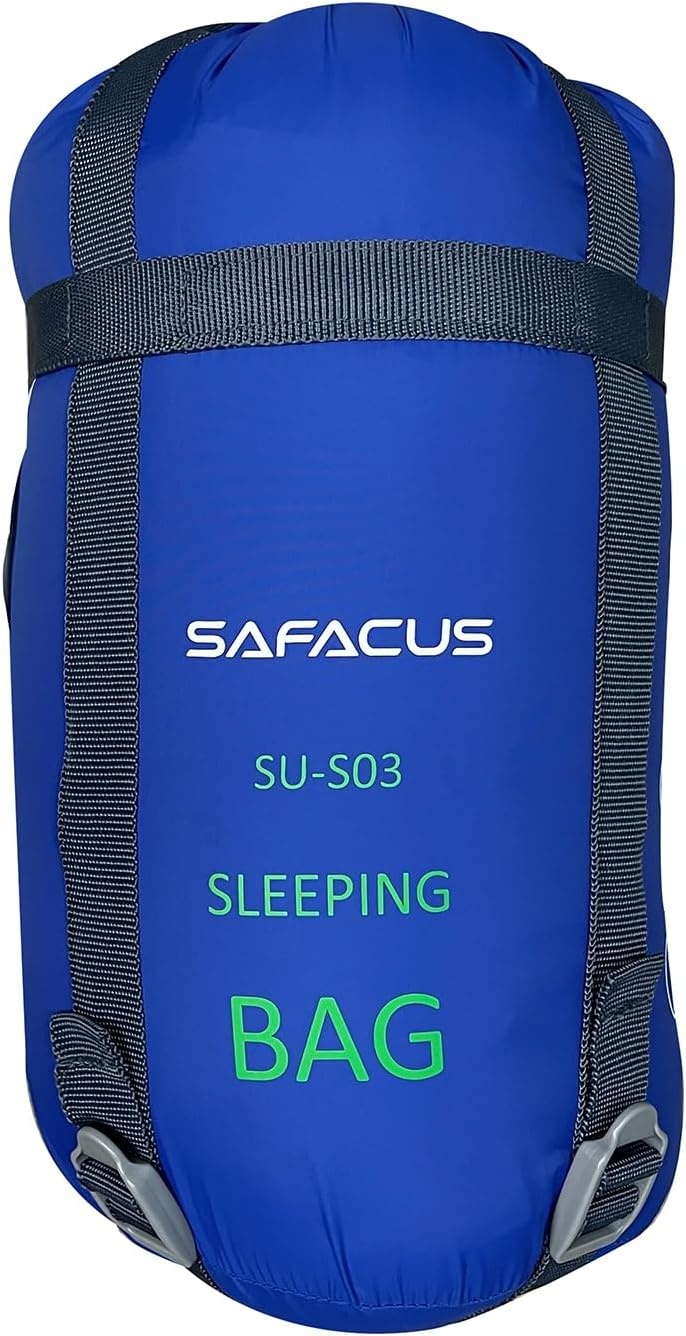 Camping Slaapzak - 3 Seizoen Warm & Koel Weer - Lichtgewicht Gemakkelijk te gebruiken met Compressie Zakken voor Volwassenen Kinderen Outdoor Reizen