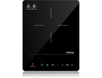 Draagbare inductiekookplaat 2100W, 1 kookzone, timer, kinderslot, 35x28 cm