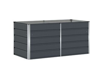 vidaXL Plantenbak Antraciet 160 x 80 x 75 cm Staal