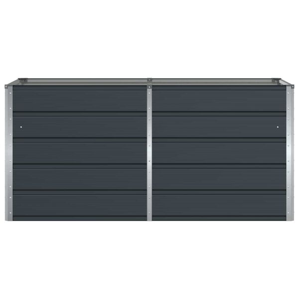 vidaXL Plantenbak Antraciet 160 x 80 x 75 cm Staal