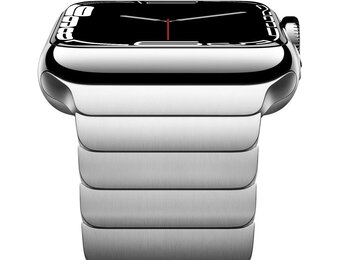 NewWays RVS Horlogeband Compatibel met Apple Watch 38/40/41/42mm - Zilver