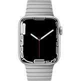NewWays RVS Horlogeband Compatibel met Apple Watch 38/40/41/42mm - Zilver