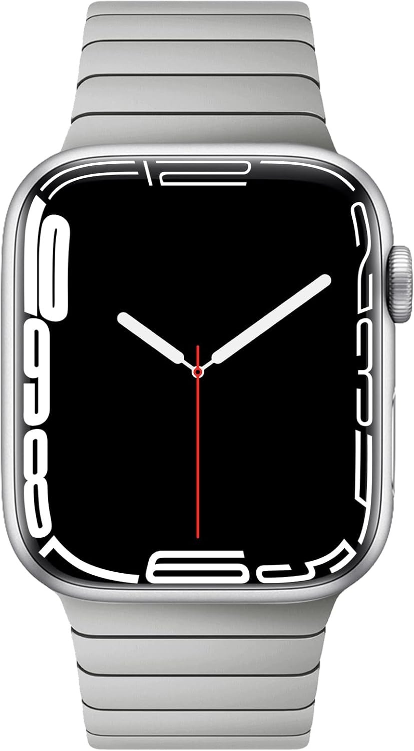 NewWays RVS Horlogeband Compatibel met Apple Watch 38/40/41/42mm - Zilver