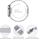 RVS Horlogebandje Apple Watch 38/40/41/42mm | Zilver | 59% Korting