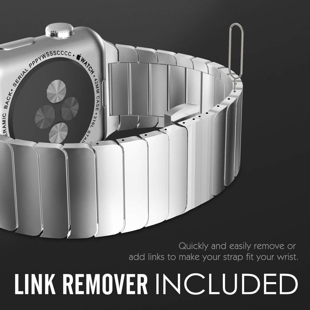 RVS Horlogebandje Apple Watch 38/40/41/42mm | Zilver | 59% Korting