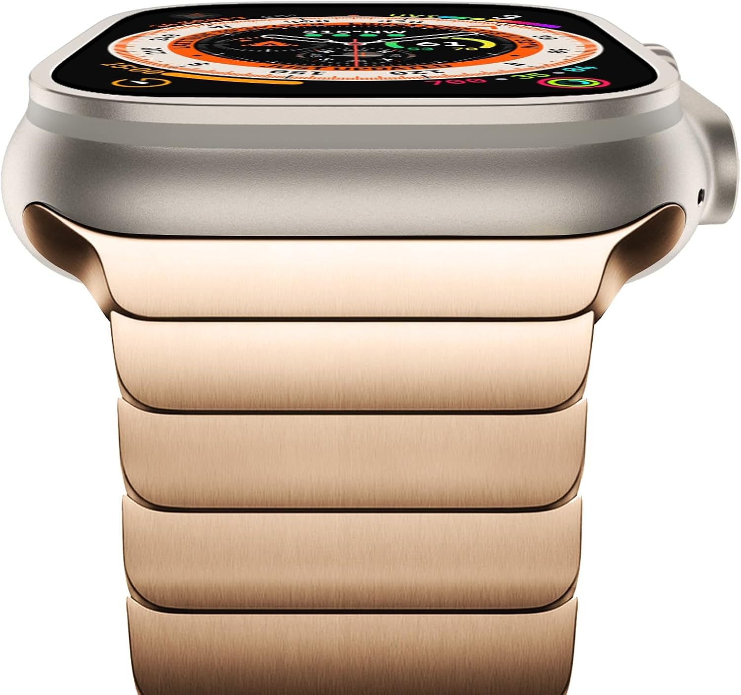 NewWays RVS Horlogeband Compatibel met Apple Watch 38/40/41/42mm - Zilver