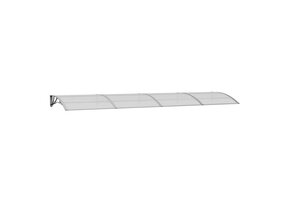 Deurluifel Polycarbonaat Grijs 400x100 cm - 41% Korting!