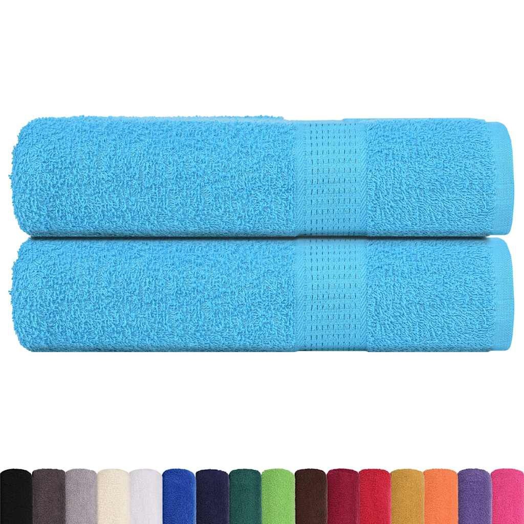 vidaXL Katoenen Handdoeken Set 2x (50x100 cm) Turquoise - 51% Korting