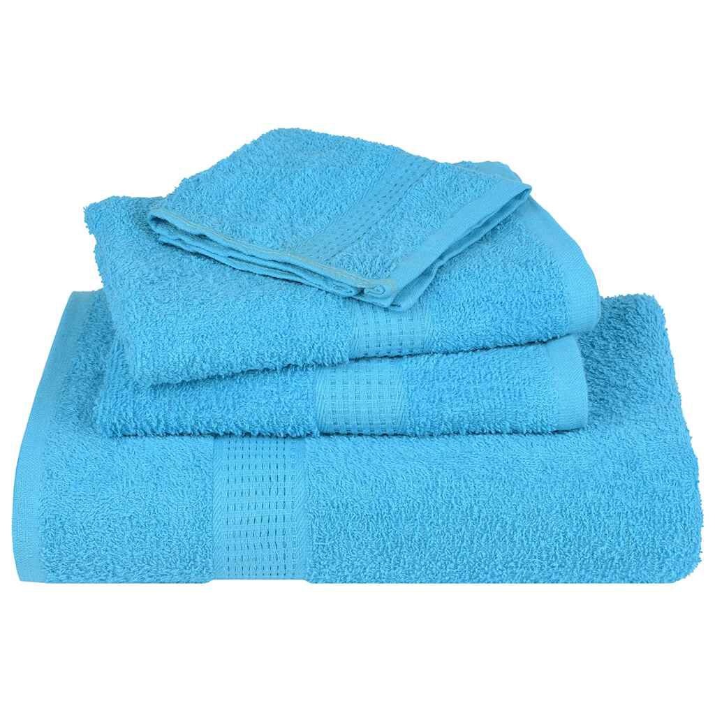 vidaXL Katoenen Handdoeken Set 2x (50x100 cm) Turquoise - 51% Korting