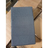 vidaXL Tweezitsbank 120 cm stof donkergrijs