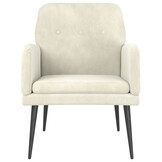 vidaXL Fauteuil Crème Fluweel - 60% Korting!