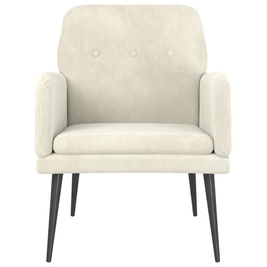 vidaXL Fauteuil Crème Fluweel - 60% Korting!