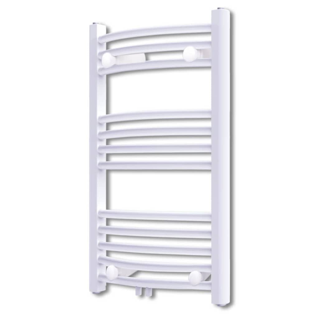 VidaXL Radiator/Handdoekenrek Curve Wit - 500x764mm - 78% Korting