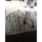 vidaXL Kerstfiguur rendier warmwit 76x42x87 cm