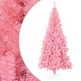Roze Kunstkerstboom 210 cm met Standaard - 67% Korting