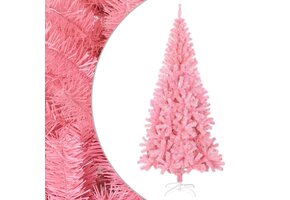 Roze Kunstkerstboom 210cm met Standaard - 60% Korting!