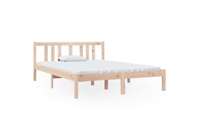 vidaXL Massief Houten Bedframe 135x190cm - 56% Korting!
