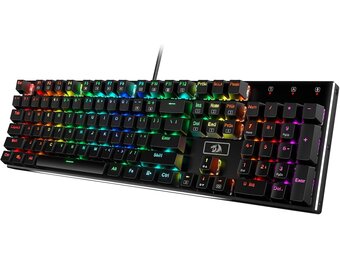 Mechanisch Gaming Toetsenbord Zwart met Rode Switches, RGB Verlichting, Anti-ghosting, Aluminium Frame, Hot-Swap Compatibel