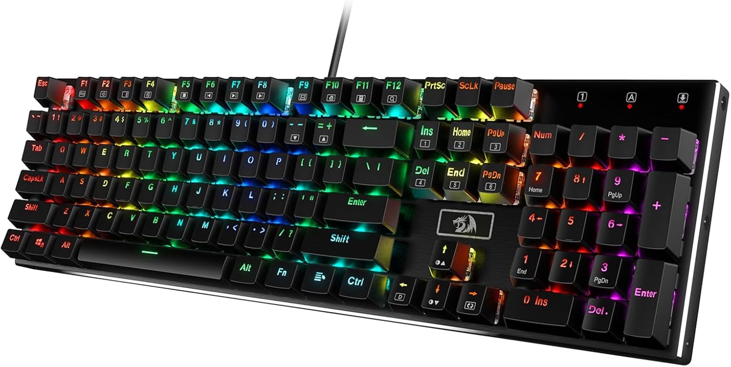 Mechanisch Gaming Toetsenbord Zwart met Rode Switches, RGB Verlichting, Anti-ghosting, Aluminium Frame, Hot-Swap Compatibel