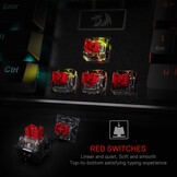 Mechanisch Gaming Toetsenbord Zwart met Rode Switches, RGB Verlichting, Anti-ghosting, Aluminium Frame, Hot-Swap Compatibel