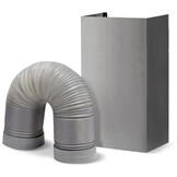 Afzuigkap - RVS met gebogen glas – 650 m³/u – 3 standen – LED