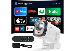 Draagbare Full HD Beamer met WiFi 6 & Android 11 - 36% Korting!