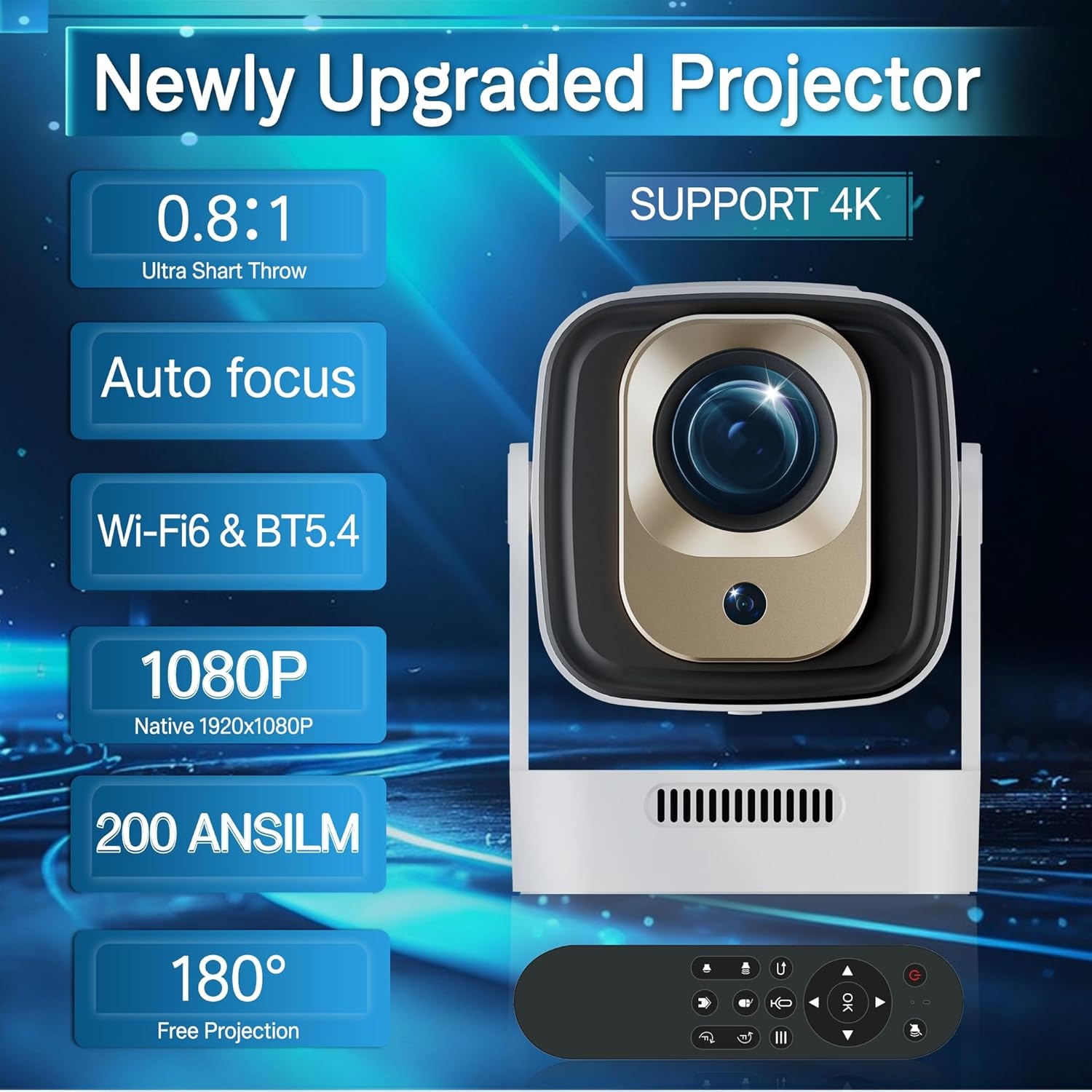 Draagbare 4K Beamer: Thuisbioscoop met 42% Korting!