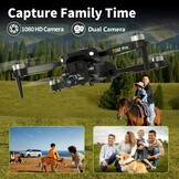 Toladrone TD12PRO Mini Drone met Camera voor Beginners, Opvouwbaar, Borstelloze Motor, Optische Flow Positionering