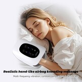 Draadloze Handmassager met Warmte en Compressie, 6 Vibratiestanden en Vingerrekking