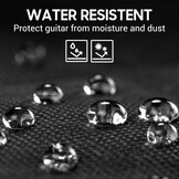 CAHAYA CY0149 Gitaartas Waterdicht Zwart voor 40-42 Inch Gitaren