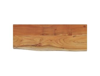 vidaXL Wandschap rechthoekig natuurlijke rand 80x30x3,8 cm acaciahout