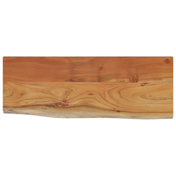 vidaXL Wandschap rechthoekig natuurlijke rand 80x30x3,8 cm acaciahout