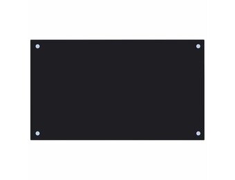 vidaXL Keuken Spatscherm 70x40 cm Gehard Glas Zwart - 58% Korting