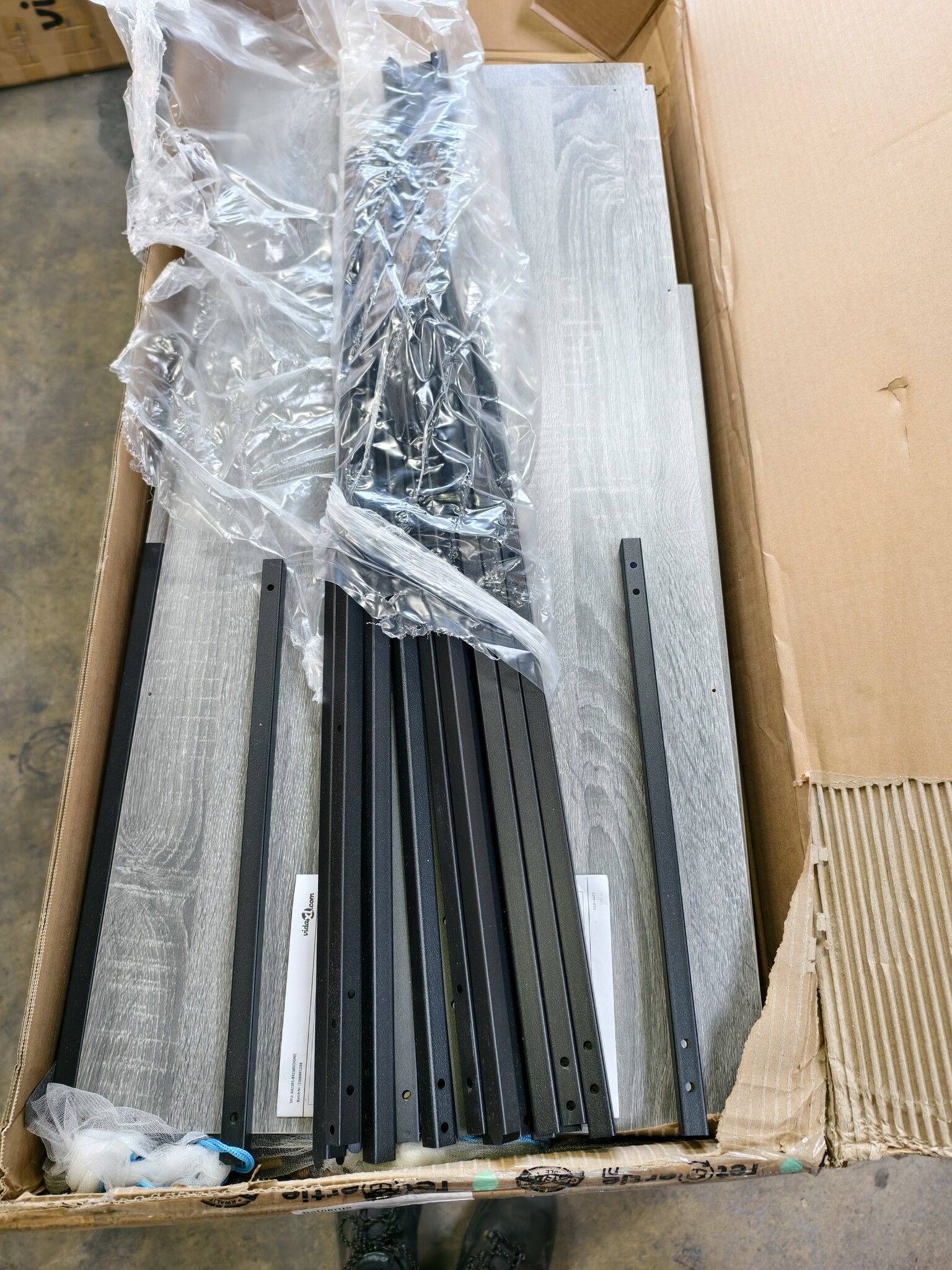 vidaXL Keukentrolley 100x45x89,5 cm Grijs Sonoma Eiken (63% Korting)